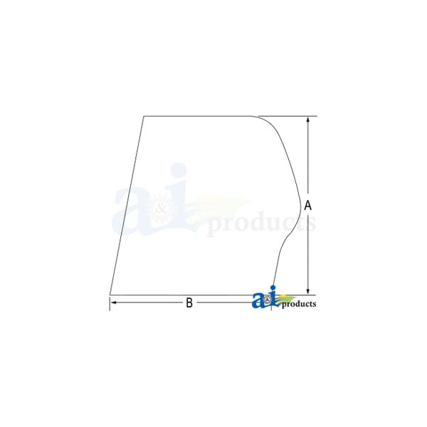 Glass, LH Rear Side, Fixed 37" x23" x2"